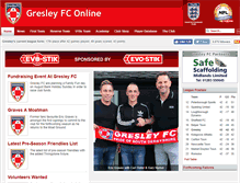 Tablet Screenshot of gresleyfc.com